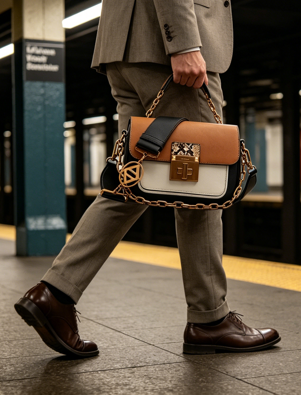 Ladies' handbags, crafted from carefully selected high-quality fabrics, embody luxury and elegance, revealing a sense of refinement amidst simplicity.