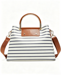 Ladies' tote bags, the leather ones are soft and glossy, while the canvas ones are lightweight and breathable.