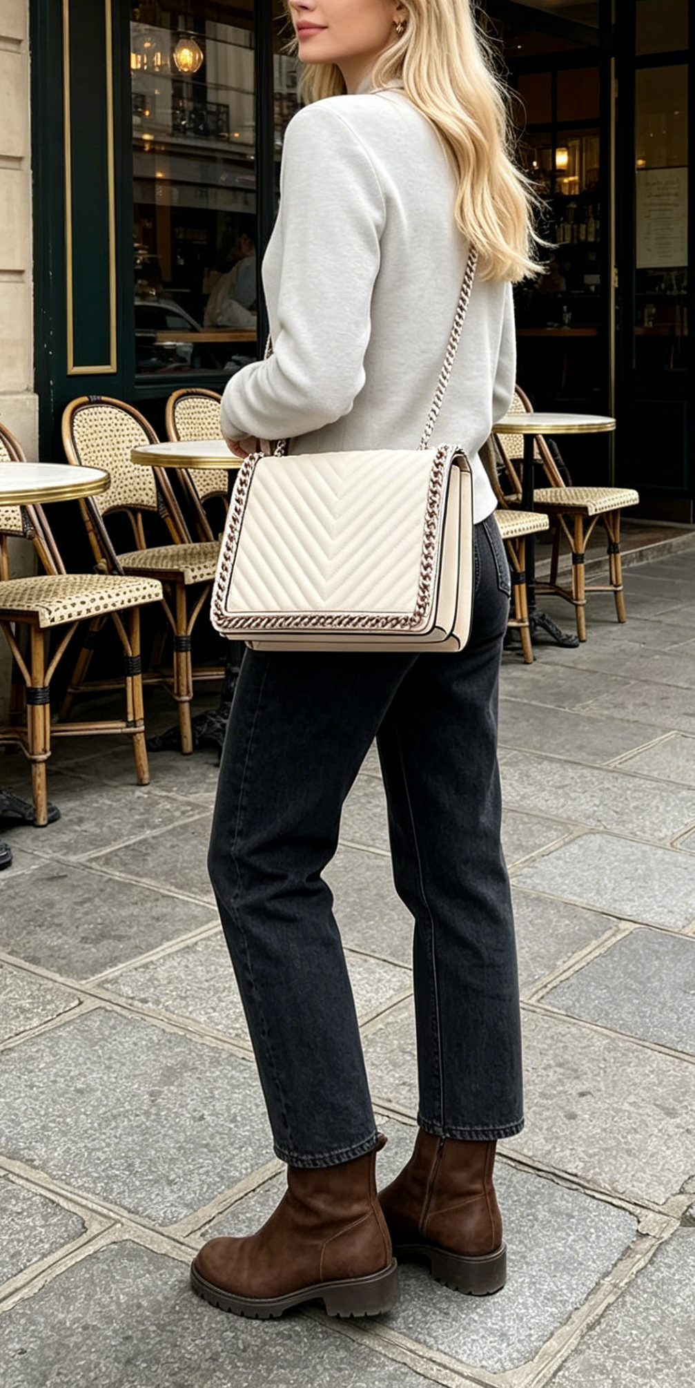 Ladies' handbags feature gold accessories that have undergone special treatment, ensuring a lasting shine and smooth opening and closing. Every detail exudes a high-end quality.