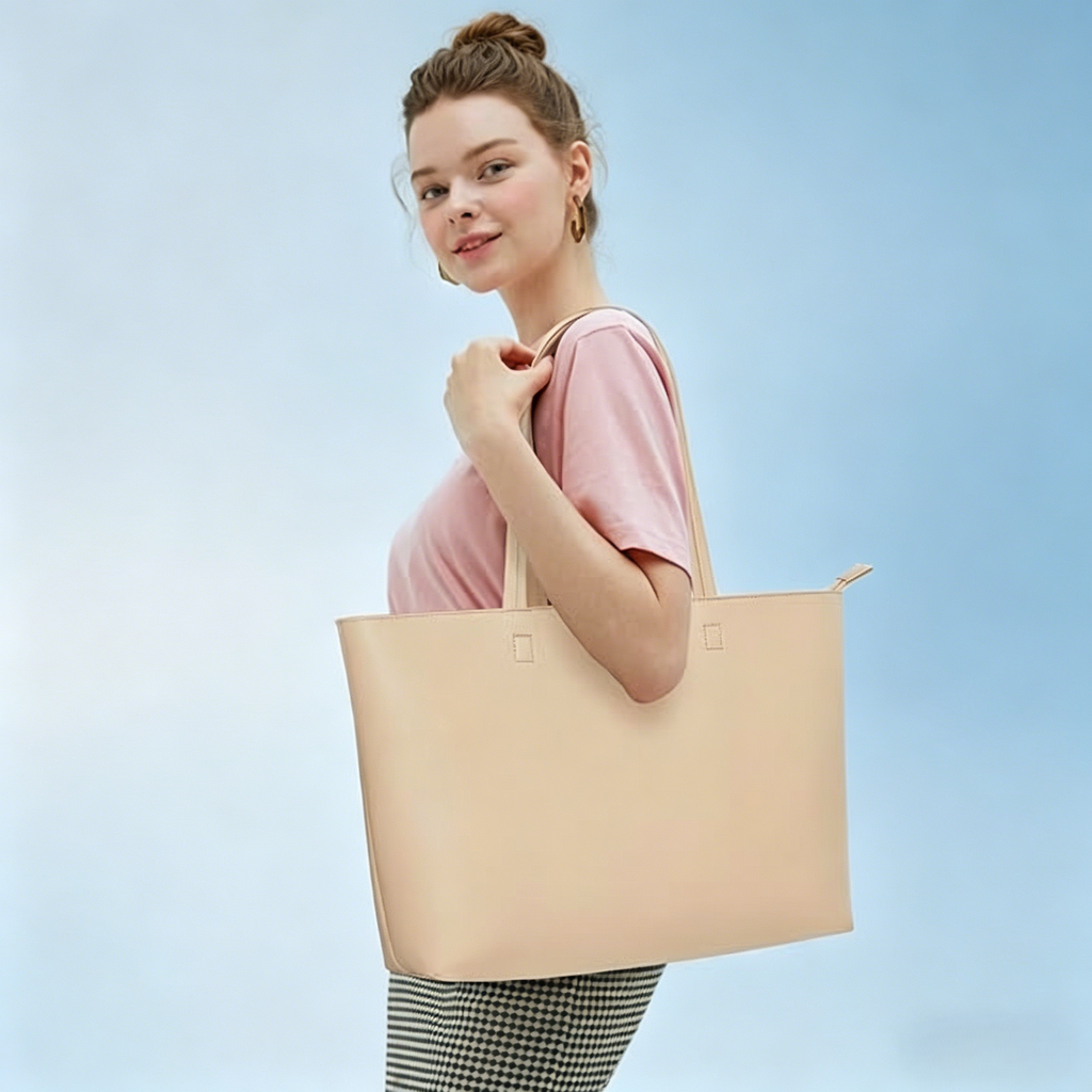Zipper tote bag, suitable for commuting, an everyday bag that enhances your elegance.
